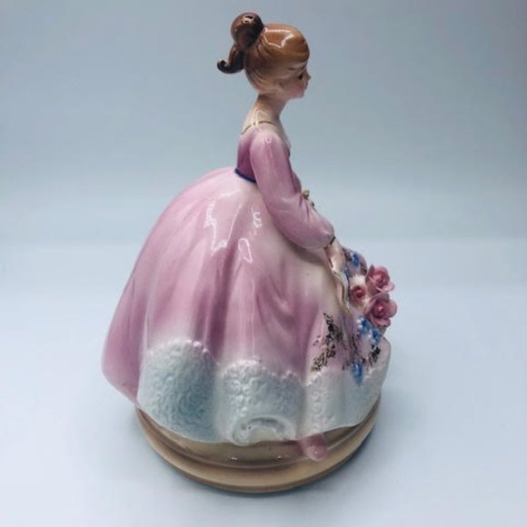 Vintage Josef Originals Porcelain Lady Music Box - Picture 2 of 7